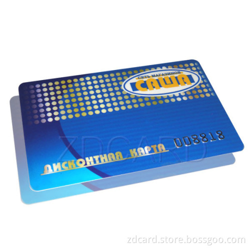 UV Printed/ Thermal Printed Barcode /Personalized Member Cards